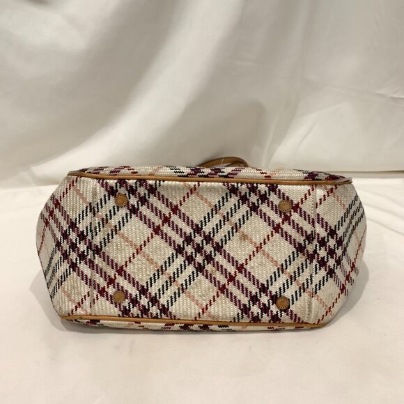 Burberry Cream and Brown Tote Bag with Iconic Design - Picture 5 of 16